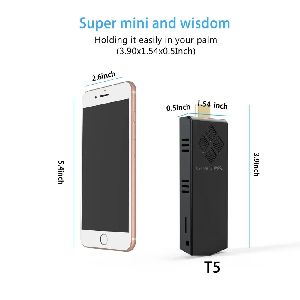 T5/W5 PRO Mini PC Windows 10 H - Ram Memory Module ulasan dan harga