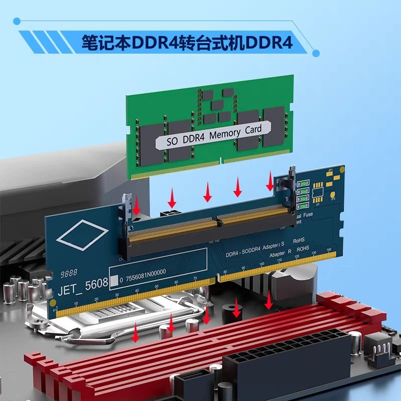 DDR3 DDR4 DDR5 SO‑DIMM to UDIM - Sodimm Ddr4 ulasan dan harga